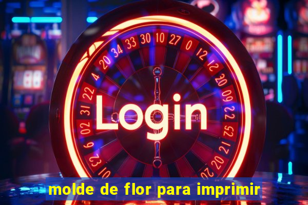 molde de flor para imprimir